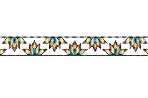 Border Cross Stich Embroidery Design