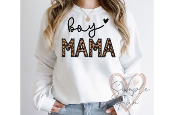 Boy MAMA Applique Embroidery