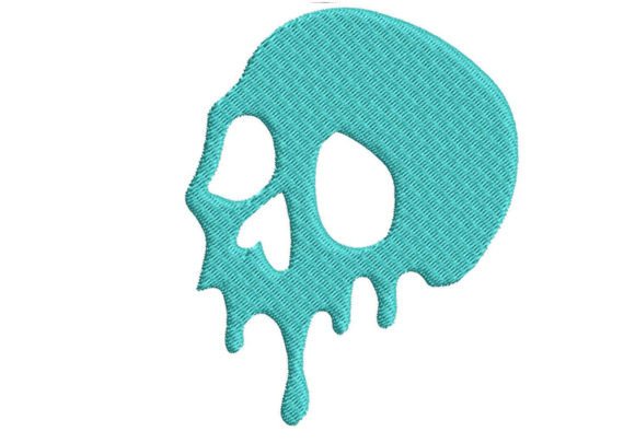 Embroidery Digitizing for Melting Skull