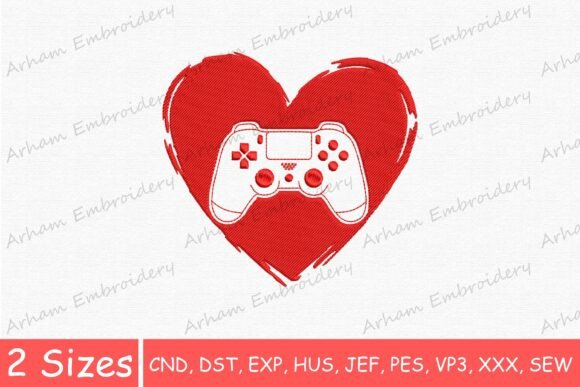 Game Controller Love Heart