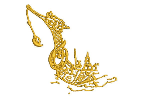 Suphannahong Royal Barge Embroidery