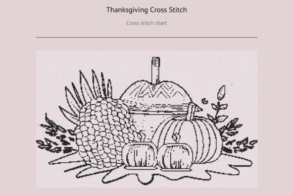 Thanksgiving Cross Stitch